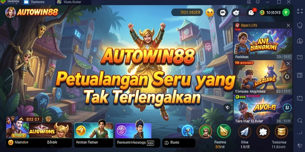 Tangkapan layar AUTOWIN88 menunjukkan gameplay penuh aksi dan petualangan hebat.
