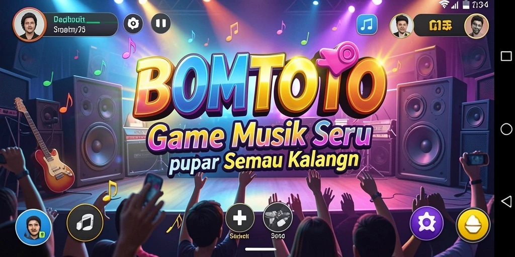 Gameplay BOMTOTO menampilkan interaksi musikal yang seru dan menarik.