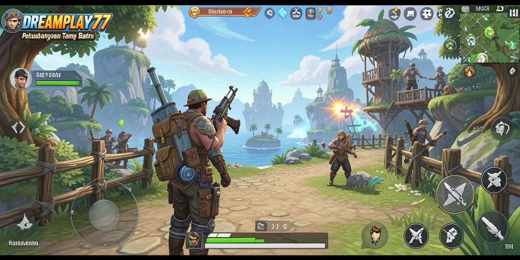 Tampilan gameplay petualangan Open World yang mengasyikkan.