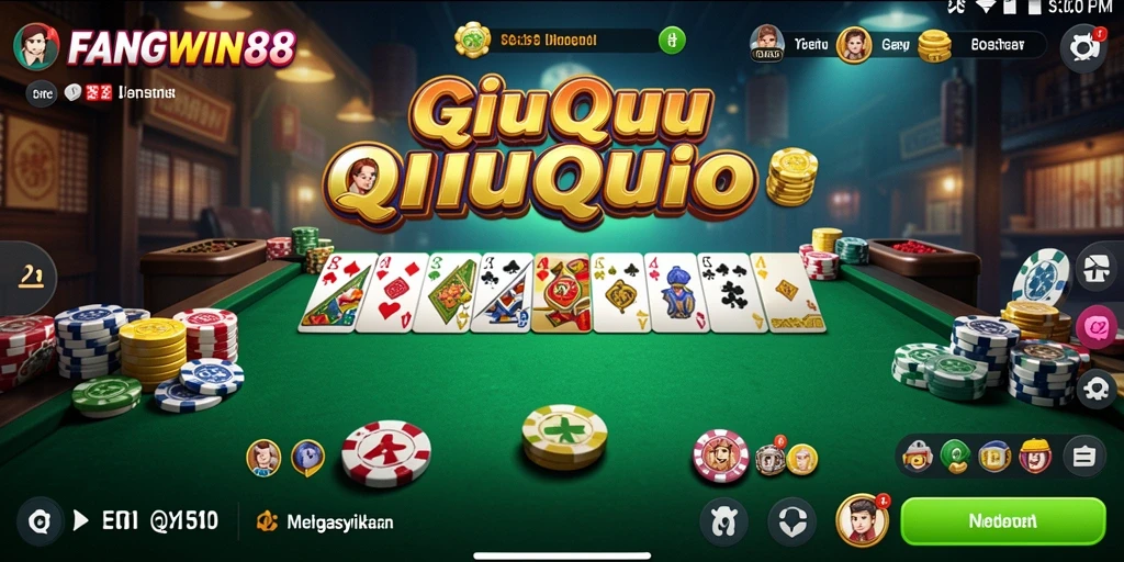 Tampilan menarik dalam permainan QiuQiu FANGWIN88.