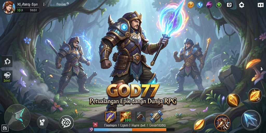 Tampilan gameplay RPG yang seru dan memikat di GOD77.