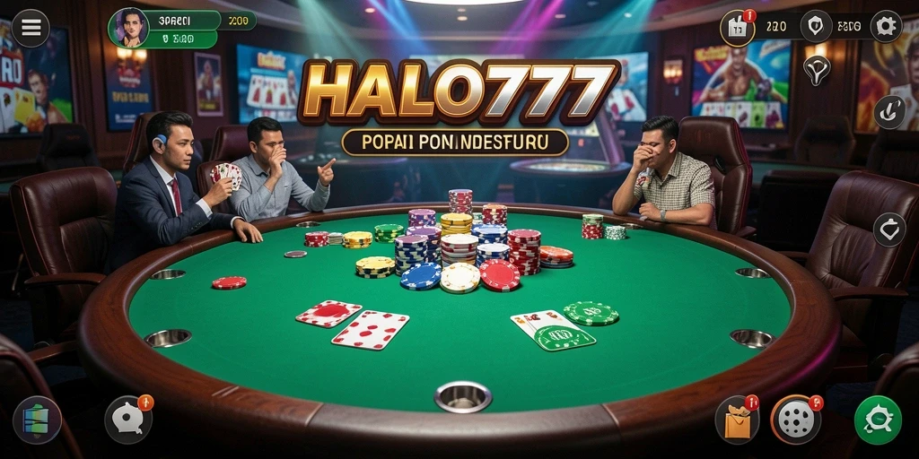 Gameplay poker yang menegangkan dan menarik di HALO777.