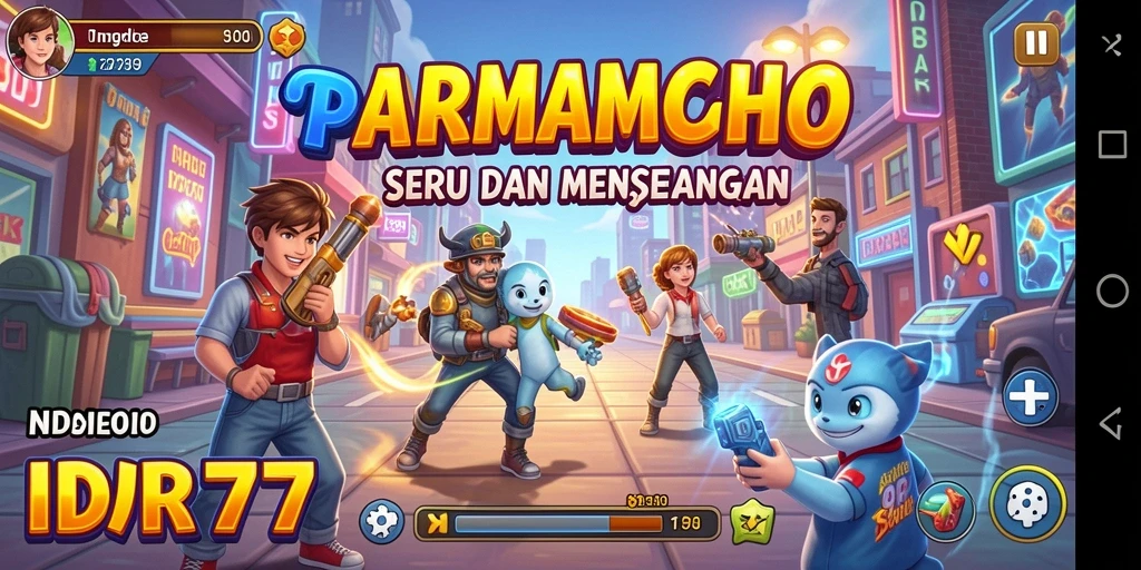 Tampilan gameplay dinamis dari IDR77 dengan berbagai level menantang