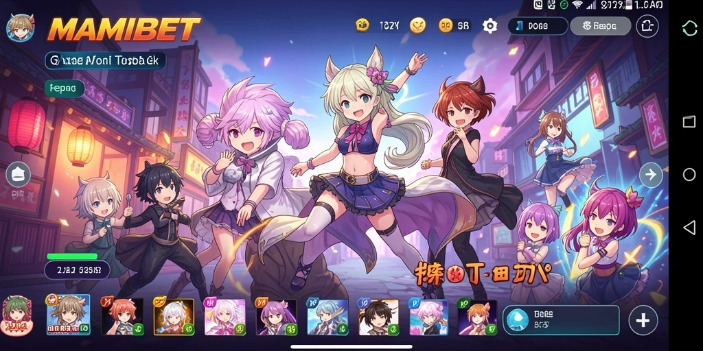Tampilan gameplay MAMIBET yang menarik dan penuh warna.