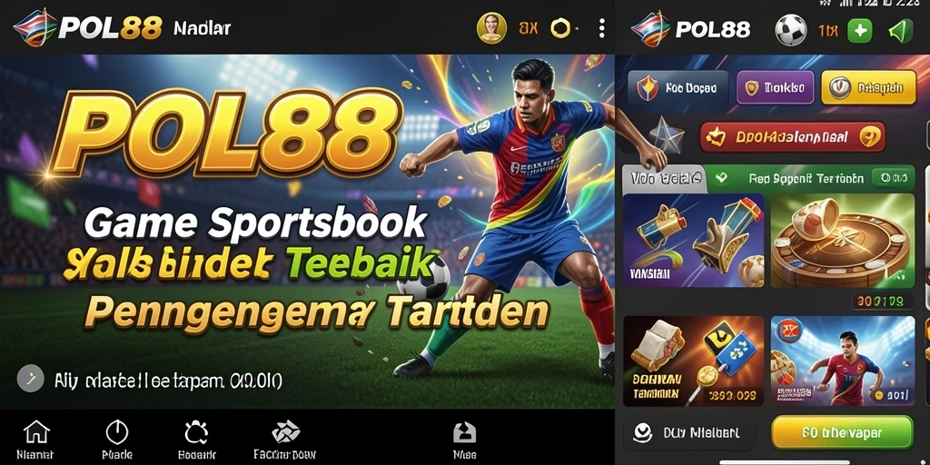 Screenshot POL88 menampilkan antarmuka taruhan olahraga yang menarik.