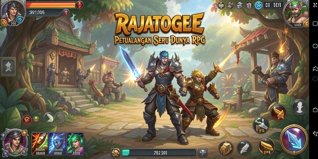 Tampilan gameplay menakjubkan dari RAJATOGEL dalam dunia RPG.