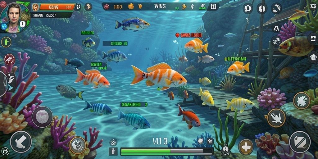 Screenshot gameplay Tembak Ikan yang mendebarkan di WIN33.