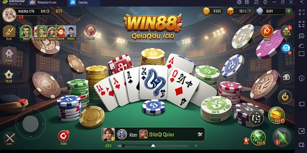 Screenshot gameplay QiuQiu di WIN88 dengan suasana penuh aksi.