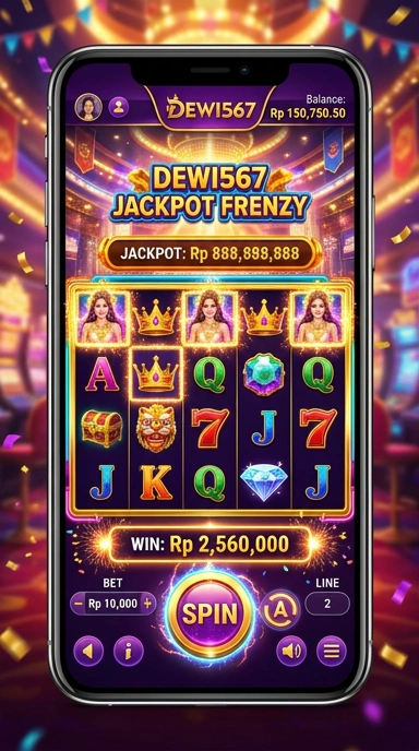 Tampilan antarmuka aplikasi dewi567 yang user-friendly.